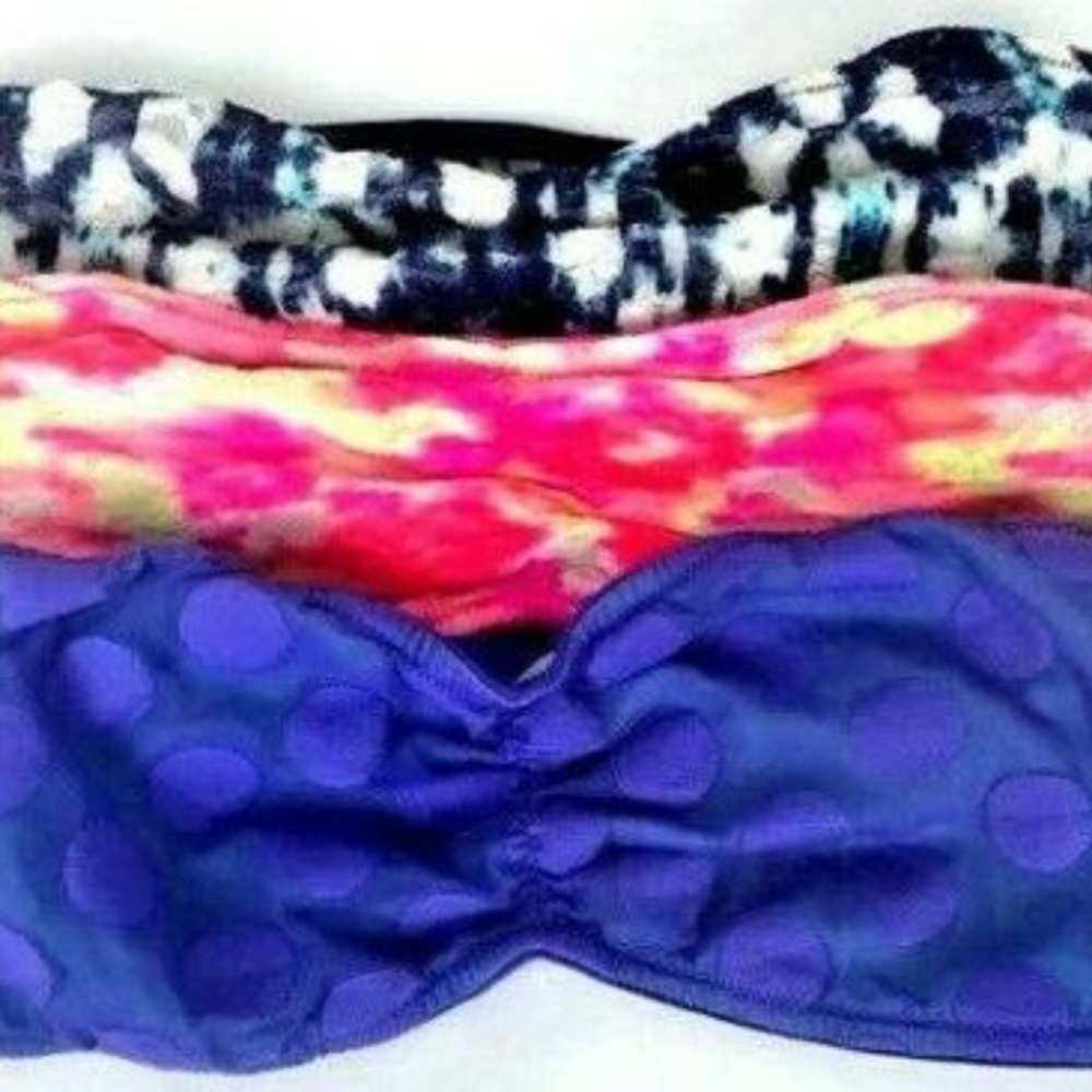 Victorias secret pink small 3 bandeau bras set